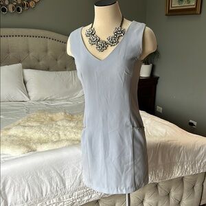 Vintage 90’s Light/pale purple Gray Sleeveless Crepe Dress